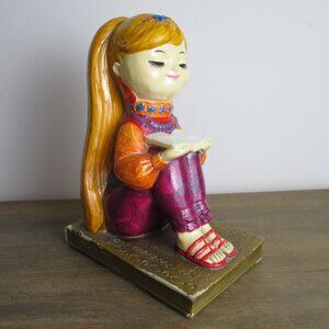 Vintage 60s/70s Hippie Girl Bookend